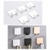 Zhi Jin 4Pcs Aluminum Double Hooks Wall Mounted Adhesive Door Hanger Rack for Hat Towel Gold - B07BQVZZWC